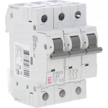 vypínač Jistič ETI Polam 3p C63 IP20 63 A