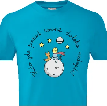 Vyrobsitričko.cz Dětské tričko Malý princ Tyrkysová 146