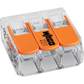 Svorka WAGO 3x0,2-4mm2 compact 221-413 Instalační Rychlospojka Svorkovnice