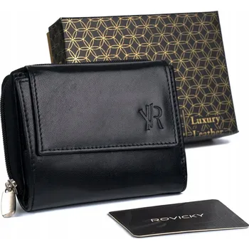 Peněženka Rovicky peněženka z pravé kůže černá - unisex