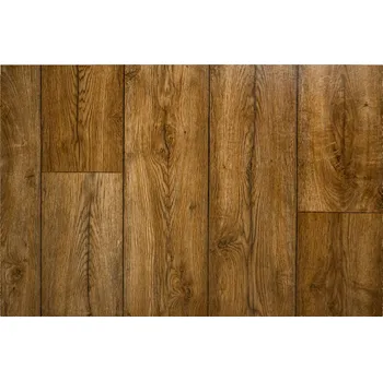 pvc podlaha Šířka 2,5 m PVC Podlahová Krytina Vzhled Prken Panelů Tmavě Hnědá