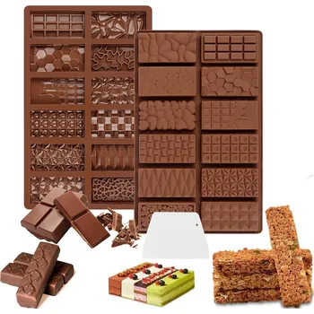 Forma na pečení 2X FORMIČKA SILIKONOVÁ FORMA NA ČOKOLÁDU PRALINKY LED 12 Vzorů DÁREK