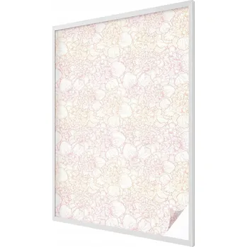 Okenní dekorace Dekorativní okenní fólie vitrážová mléčná Květinová elegance 100x146 cm