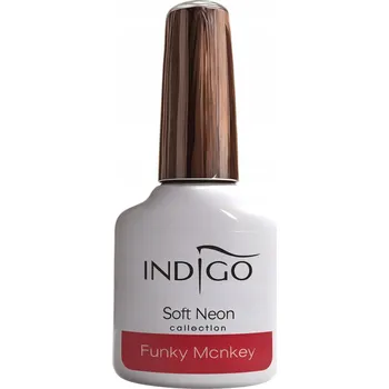 Lak na nehty Hybridní lak Indigo Funky Monkey 7 ml Soft Neon
