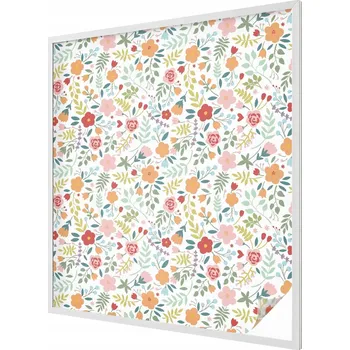 Okenní dekorace Samolepicí Fólie na Okno Mléčná Matná s Květinovým Vzorem 100x116 cm