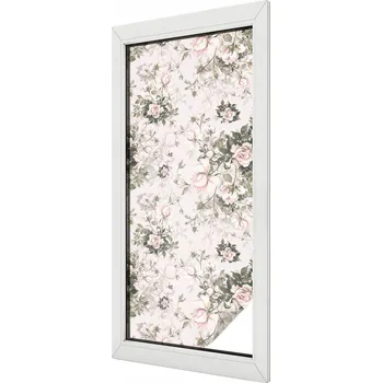 Okenní dekorace Fólie na sklo Mléčná dýha na okno Sklo Balkon Květinová krása 50x116