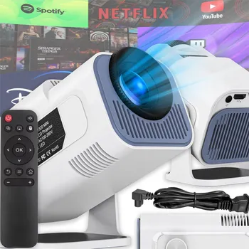 Projektor PROJEKTOR ANDROID TV WIFI FULL HD PŘENOSNÝ SMART REPRODUKTOR OTOČNÝ