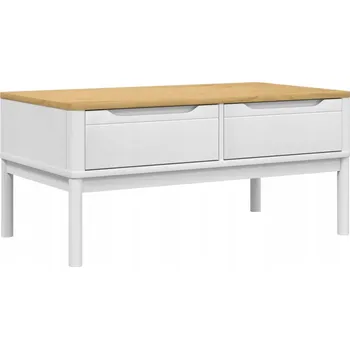 Konferenční stolek Konferenční stolek VidaXL 374018 obdélníkový 99 x 55,5 x 45 cm bílý