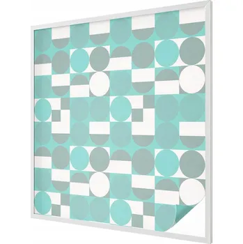 Okenní dekorace Dekorativní mléčná Fólie na okenní skla, geometrické tvary 100x100