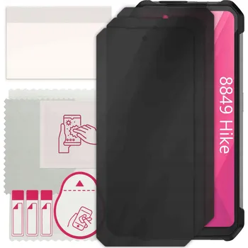 Pouzdro na mobilní telefon 3x Hybridní Sklo s Filtrem Soukromí pro Unihertz 8849 Hike, PRIVACY