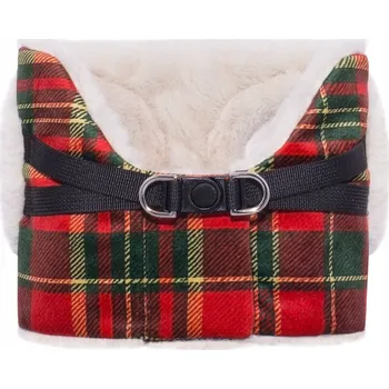 Zateplené psí kšíry/vesta Petto Ginza Christmas, velikost 28