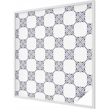 Okenní dekorace Samolepicí Mléčná Fólie na Okno - Geometrické Dlaždice 100x100 cm