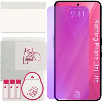 Pouzdro na mobilní telefon Hybridní Sklo Anti-Blue 9H na displej pro Nothing Phone (3a) Lite