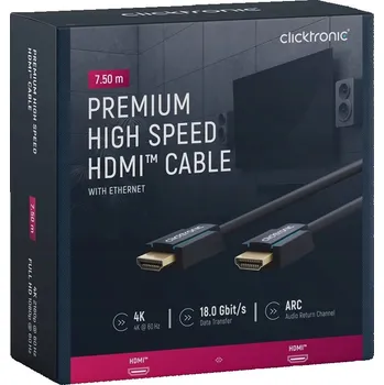 Video kabel Kabel Clicktronic 70306 HDMI - HDMI 7,5 m