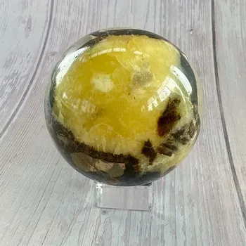 Septárie leštěná koule Madagaskar 21 cca ø 7,3 cm, 607 g