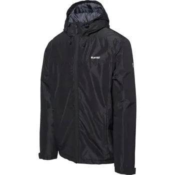 Zimní Bunda HI-TEC MAKITO II černá lyžařská s kapucí XXL