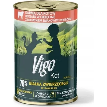 Krmivo pro psa Vigo krmivo mokré telecí maso 0,415 kg