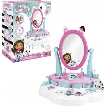 Toaletní stolek TOALETNÍ STOLEK GÁBININ KOUZELNÝ DOMEK SMOBY 12 DOPLŇKŮ PRO HOLČIČKU