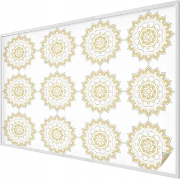 Okenní fólie Fólie Dekorativní Mléčná na Okna Výlohy Květinová mandala 200x146 cm