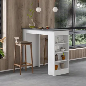 Jídelní stůl Obdélníkový stůl Houseland 117 x 54 x 101,8 cm antracit