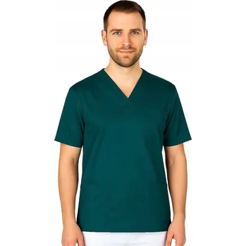 Mikina chirurgická lékařská scrubs pánská mořská vel. 3XL