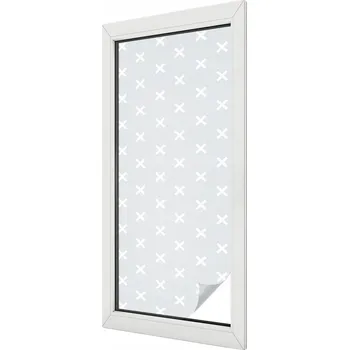 Okenní dekorace Samolepicí okenní Fólie Mléčně matná spirála 50x116