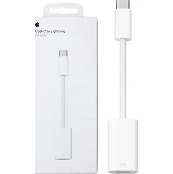Datové redukce Adaptér z USB-C na Lightning APPLE MUQX3ZM/A Bílý
