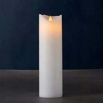 Svíčka SIRIUS Vosková LED svíčka exclusive, 25 cm, bílá