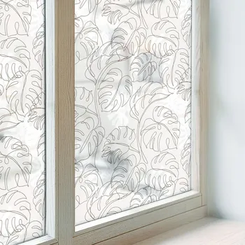 Okenní fólie Fólie na sklo Okno Dýha Balkon Rostlinný ornament 50x146