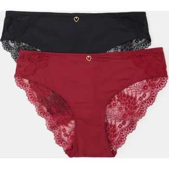 Oblečení a móda Sinsay - Kalhotky brazilky 2 pack - vícebarevná - 990EZ-MLC - 990EZ-MLC-XS