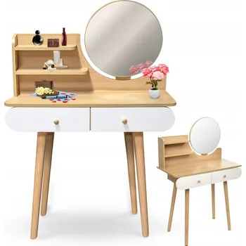 Toaletní stolek Toaletní Stolek Jumi buk světlý matný 80 x 122 x 40 cm