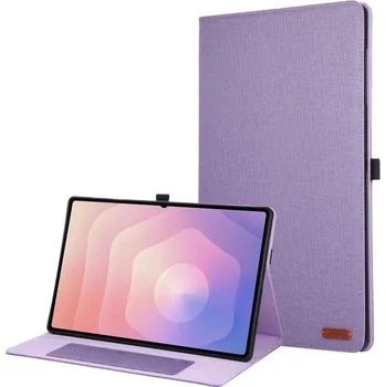 Pouzdro na tablet VSECHNONAMOBIL 129549 FABRIC Klopový kryt pro Samsung Galaxy Tab S11 Ultra fialový