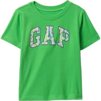 Oblečení a móda Chlapecké tričko GAP V-FRCH LOGO 12-18M Zelená, Mix