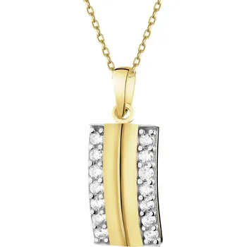 Přívěsek Zlatý přívěsek se zirkony - AP544-0173