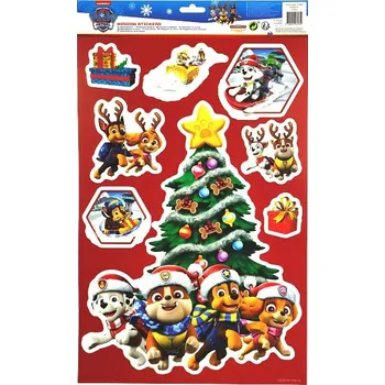 samolepka Velký arch NÁLEPKY NA OKNO Tlapková patrola 48 x 29 cm.