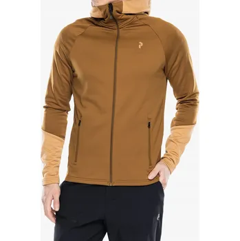 Pánská mikina Mikina s kapucí Peak Performance Rider Essentials Zip Hood earthy/sand M