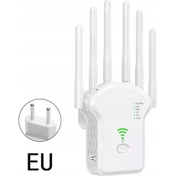 WIFI ZESILOVAČ SIGNÁLU REPEATER 1200 Mb/s VELKÝ VÝKON - 6 ANTÉN