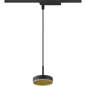 BIG WHITE (SLV) GRIP! FLAT 1~ závěsné svítidlo, PHASE, délka závěsu 200 cm, 2700/3000 K, černá / zlatá 1009133