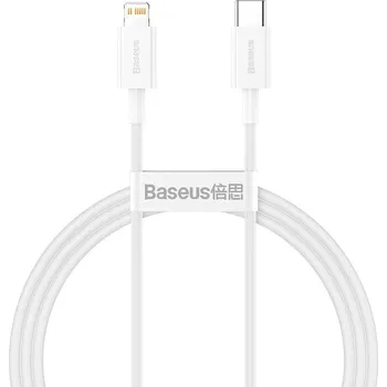 Datový kabel Kabel USB-C na Lightning řady Baseus Superior, 20W, PD, 1m (bílý)