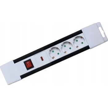 Napájecí kabel Prodlužovací kabel Home NVP 03K/WH s přepěťovou ochranou, 2 m, s vypínačem