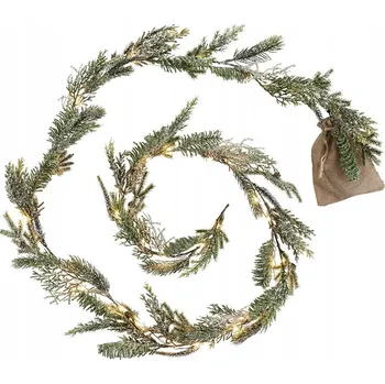 Vánoční dekorace VILLA ITALIA Vánoční girlanda LED 180 cm zasněžená