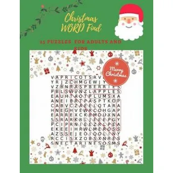Christmas Word Find 25 Puzzles For Adults And Kids: 25 Puzzles for the Holidays Word Games – Dylan Bazer (EN)