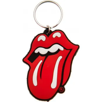 Gumový přívěsek - klíčenka Rolling Stones: Jazyk (4,5 x 6 cm)