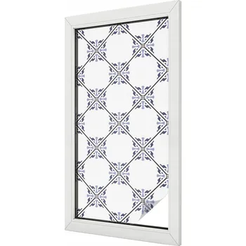 Okenní dekorace Fólie Dekorativní Mléčná na Skla Okna Výlohy Geometrické dlaždice 50x100 cm