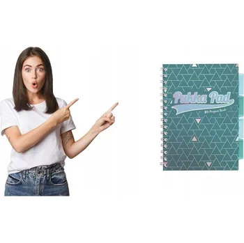 Sešit B5 s mřížkou Pukka Pad, 100 listů