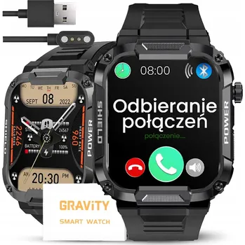 Hodinky CHYTRÉ HODINKY PÁNSKÉ HODINKY GRAVITY VOLÁNÍ POLSKÉ MENU 400mAh SPORT