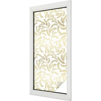 Okenní dekorace Fólie na sklo Mléčná dýha na okno Sklo Balkon Rostlinný vzor 50x116