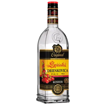 Pálenka Original Spišská Drienkovica 40% obj. 0,7l Kosher Dárkové balení: bez dárkového balení (jen láhev)