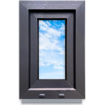 Okno PVC okno Lorac levé 40 x 60 cm antracitové