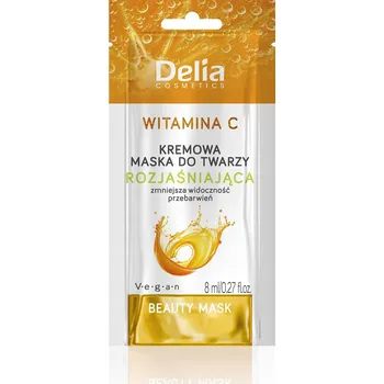 Pleťová maska DELIA Krémová pleťová maska s vitamínem C, 8 ml